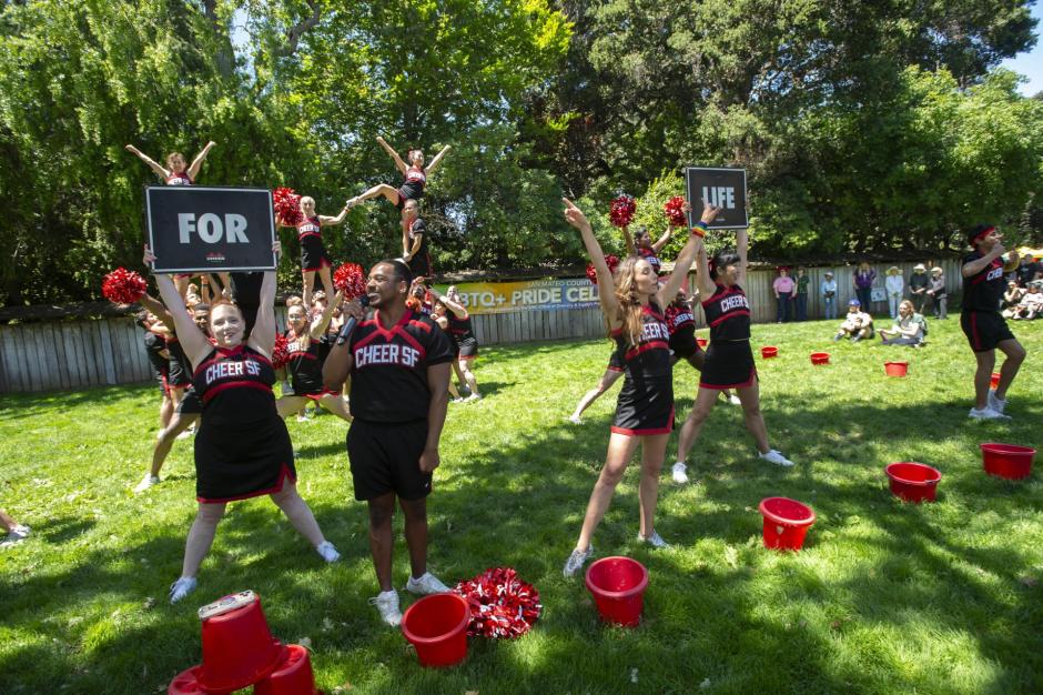 PRIDE celebration cheer