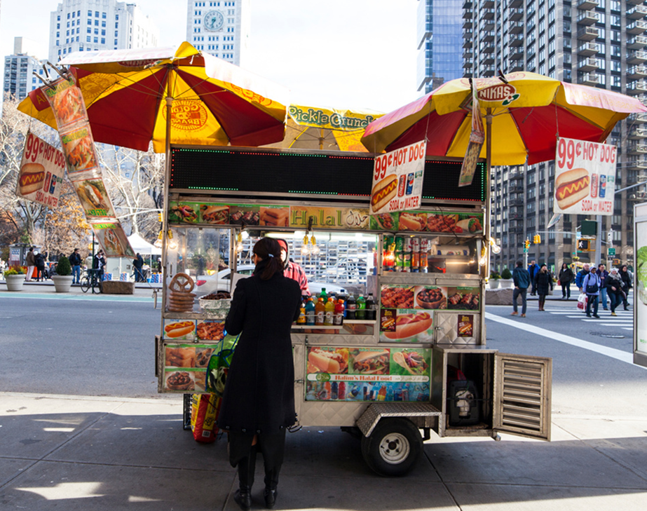 Compact Mobile Food Cart