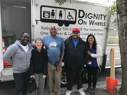 Dignity on Wheels staff and South County Staff