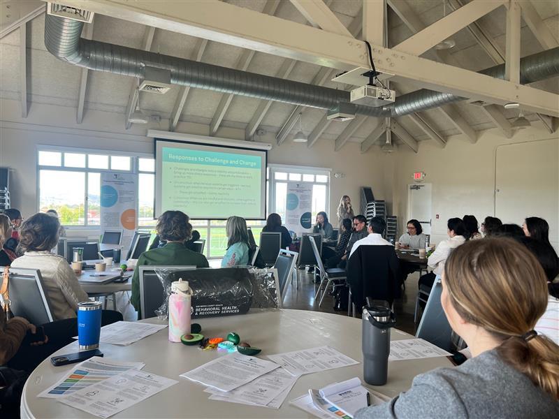 BHRS staff view a presentation