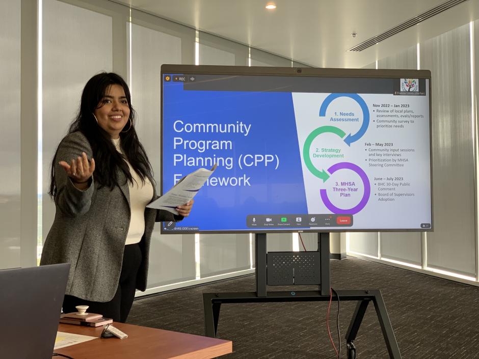 Planning meeting presenter